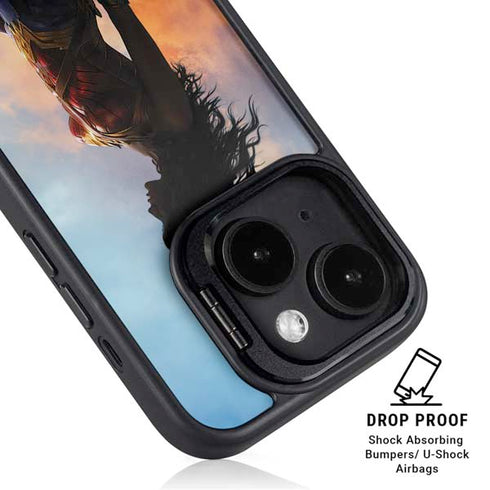 DC Comics Wonder Woman Movie Poster Stance Pose iPhone 15 Kickstand Case